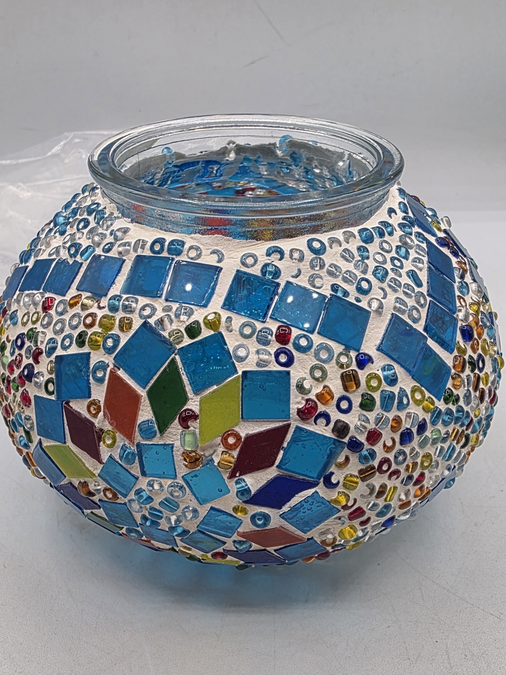 Colorful Mosaic Turkish Moroccan Style Glass Replacement Lamp Shade